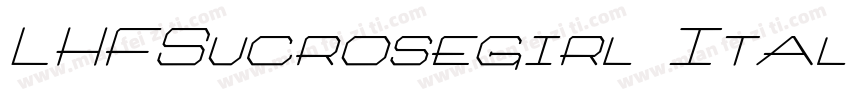 LHFSucrosegirl Itali字体转换